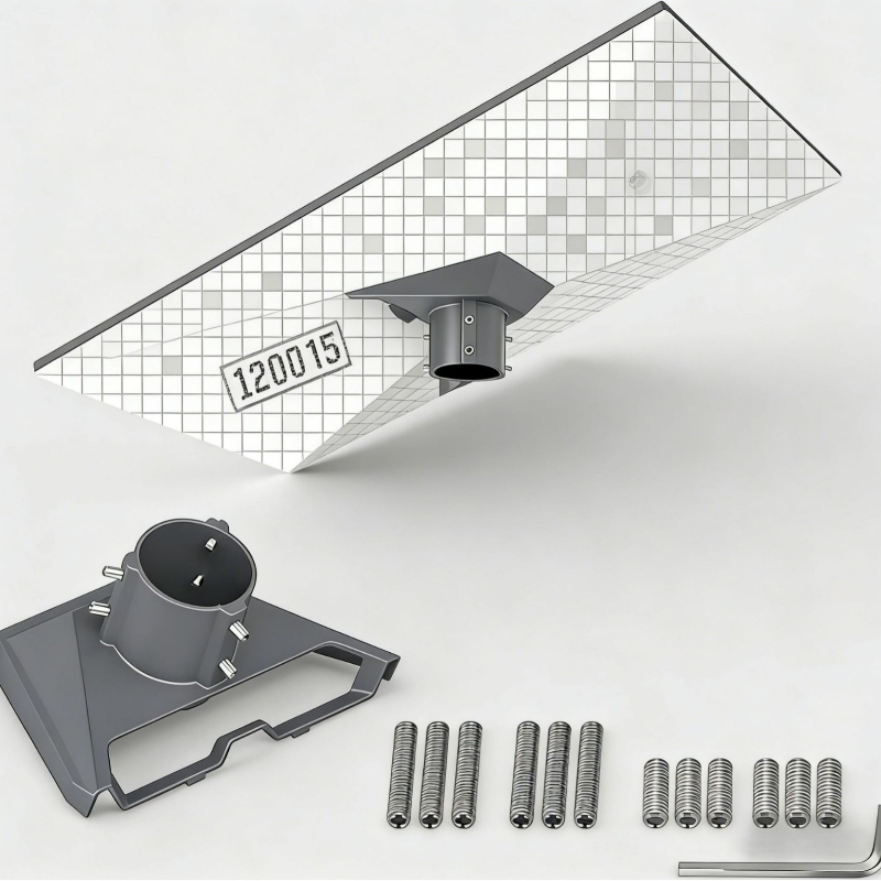 Outdoor Furniture Metal - 頑丈なアルミニウム製第3世代屋外ブラケット、金属屋根および壁用設置ベースキット
