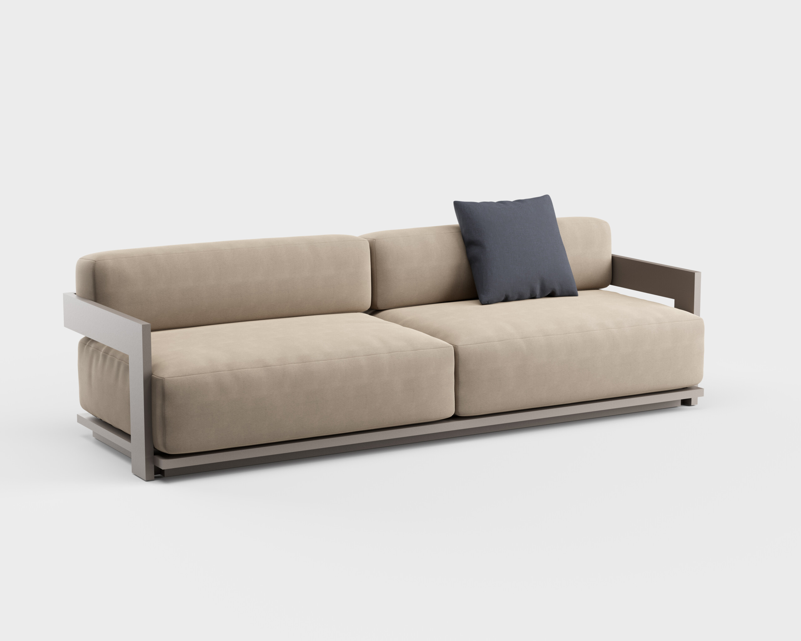Outdoor Furniture Luxury - 高級感あふれる屋外用アルミ製ソファセット、モダンなデザインの金属製パティオ家具、5点セットのガーデン用座席グループ