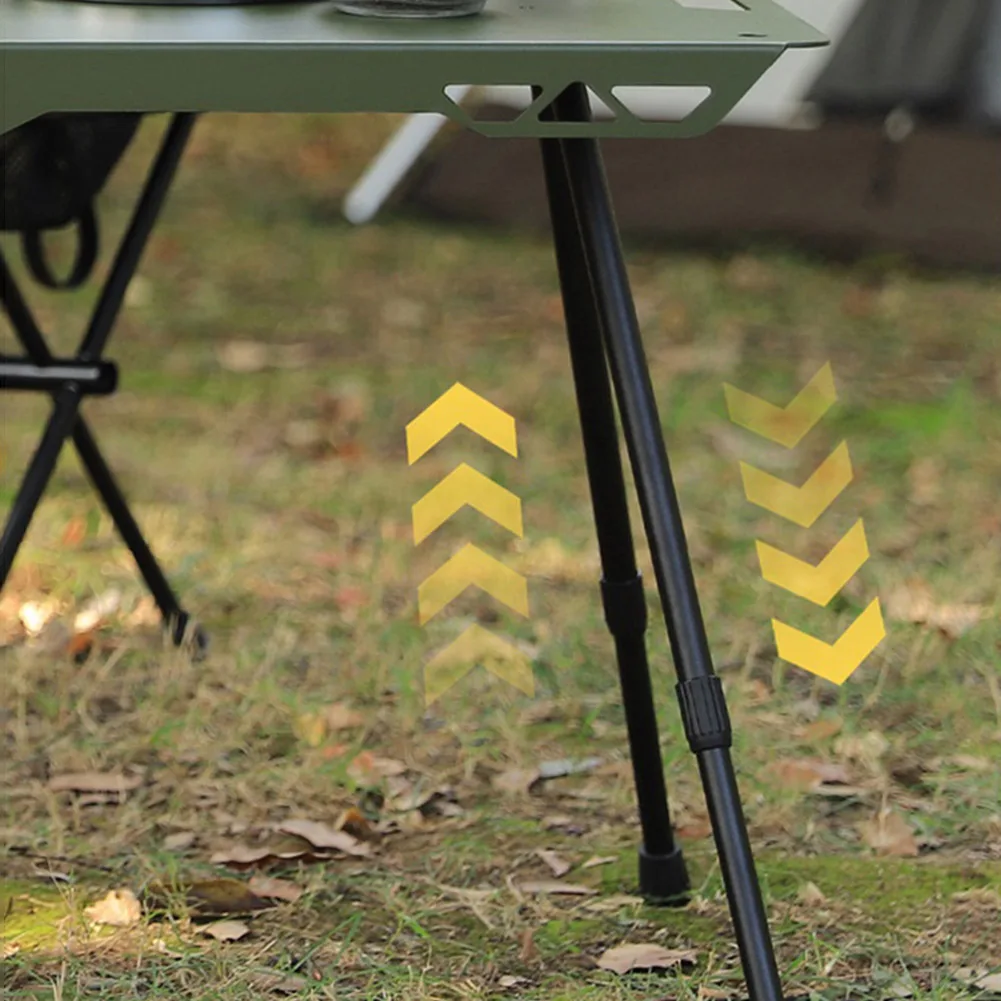 Outdoor Furniture Diy - 折りたたみ式キャンプテーブル脚 金属製折りたたみテーブル脚 高さ調節可能 家具脚 DIYキャンプ用品 アウトドア旅行用