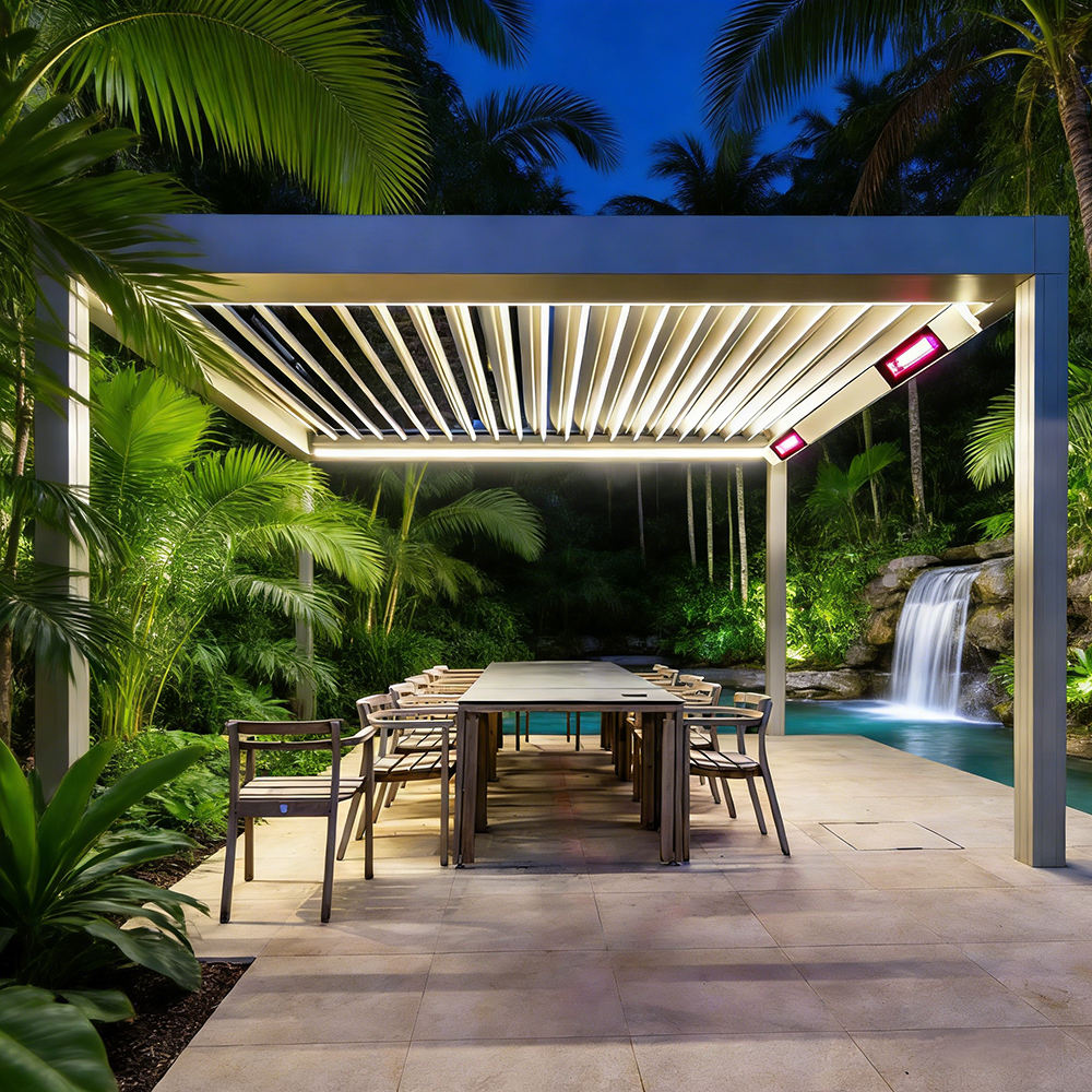 工場直販 様々なサイズ 屋外用 アルミ合金製パビリオン 独立 - Outdoor Furniture Metal のレビューと価格