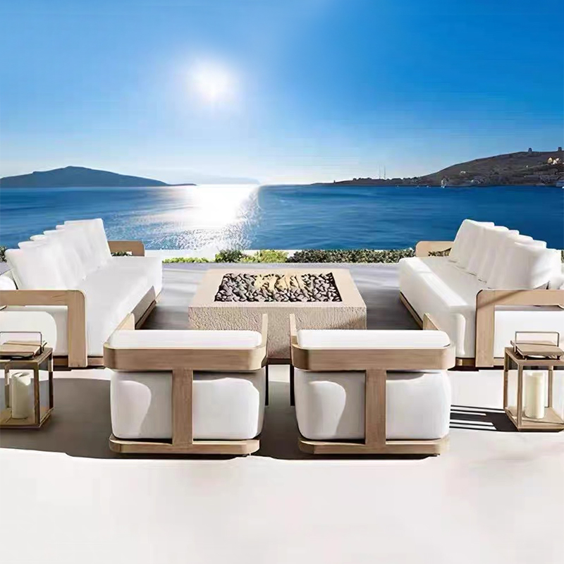 ガーデンソファ家具セット チーク材屋外家具セット 木製高級屋 - Outdoor Furniture Luxury のレビューと価格
