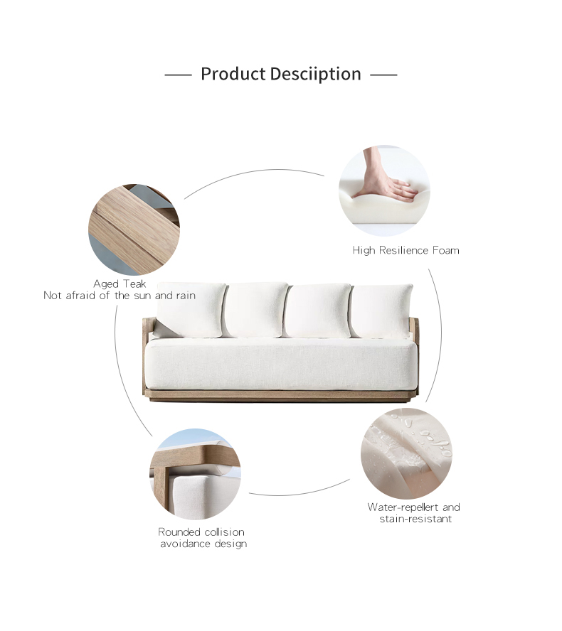 ガーデンソファ家具セット チーク材屋外家具セット 木製高級屋 - Outdoor Furniture Luxury のレビューと価格
