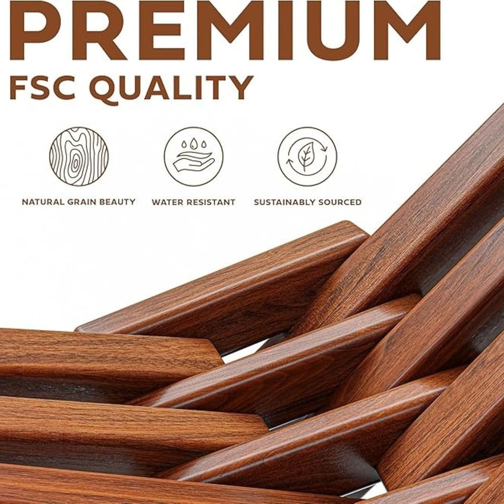 2脚セットの木製折りたたみタマラックチェア、ロープロファイル - Outdoor Furniture Diy のレビューと価格