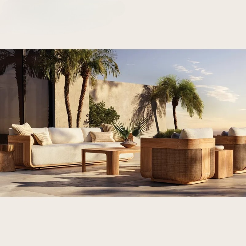 屋外チークソファセット ガーデン家具 スイミングプール ガー - Outdoor Furniture Luxury のレビューと価格