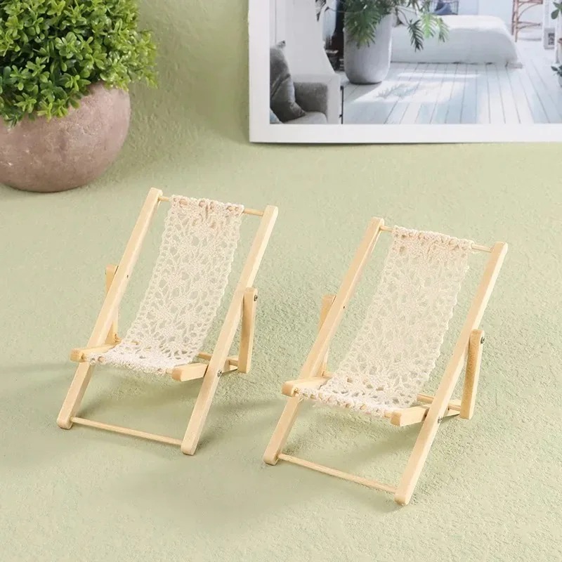 1/12スケール折りたたみ式ビーチデッキチェアミニ家具モデル - Outdoor Furniture Diy のレビューと価格