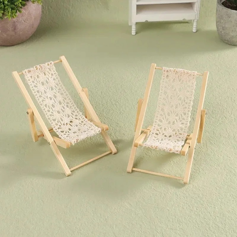 1/12スケール折りたたみ式ビーチデッキチェアミニ家具モデル - Outdoor Furniture Diy のレビューと価格