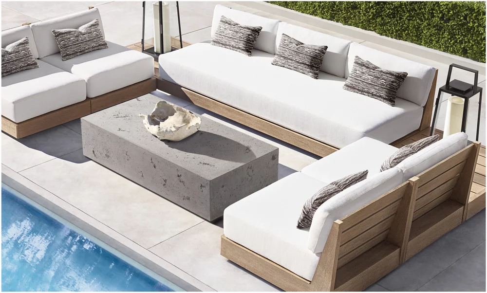 屋外用モダンでミニマルなデザインのパティオガーデンセット、高 - Outdoor Furniture Luxury のレビューと価格