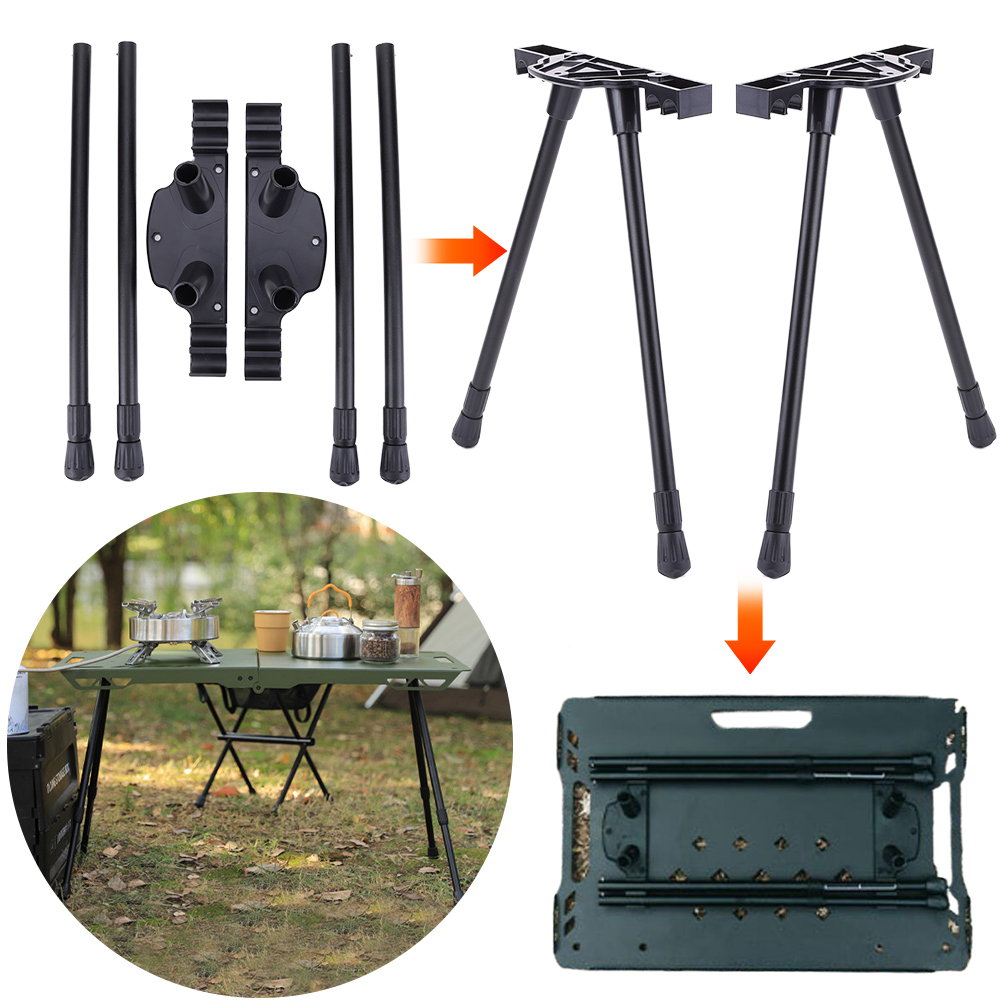 折りたたみ式キャンプテーブル脚 高さ調節可能 折りたたみ式家 - Outdoor Furniture Diy のレビューと価格