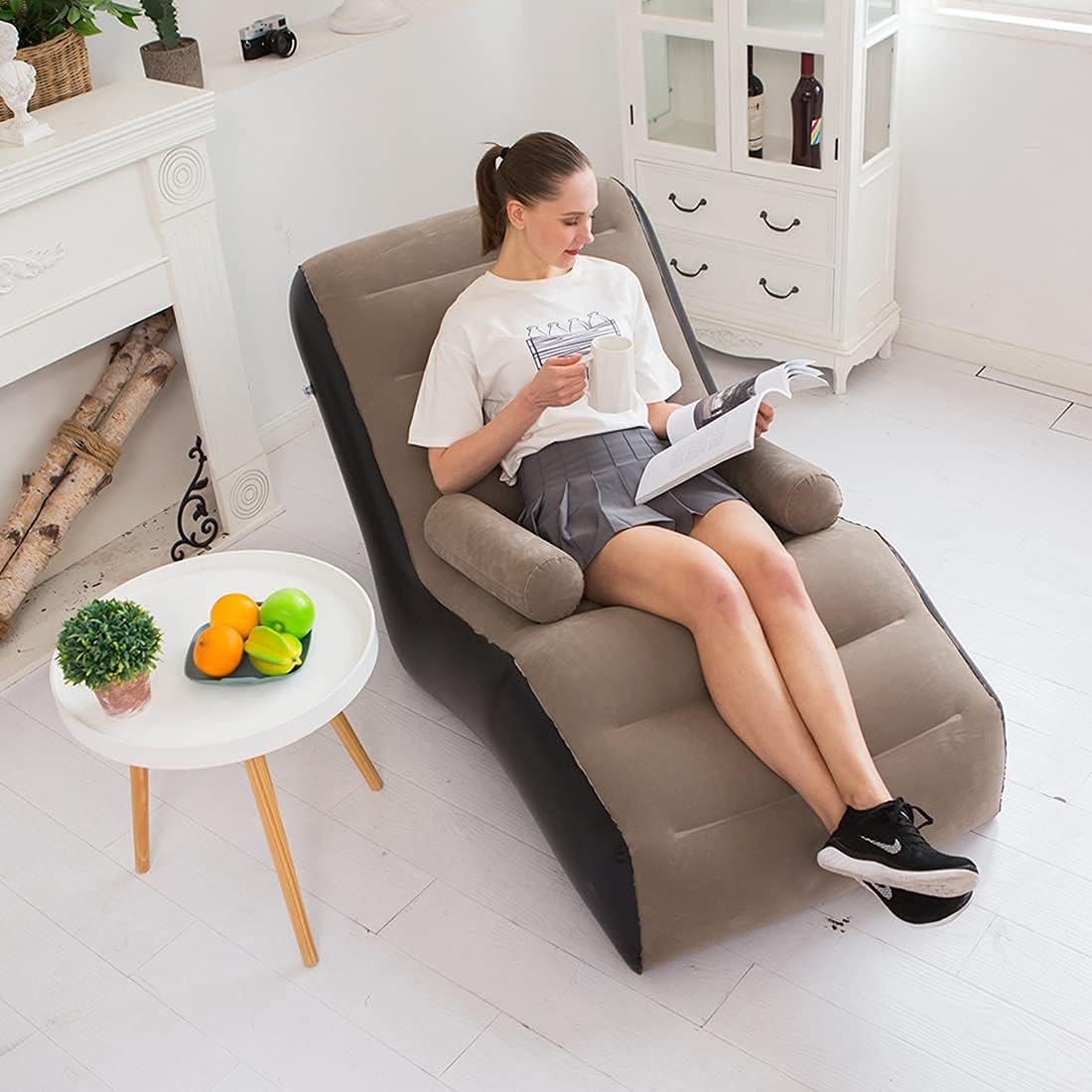 折りたたみレイジーソファ、インフレータブルラウンジチェア厚み - Outdoor Daybed Furniture のレビューと価格