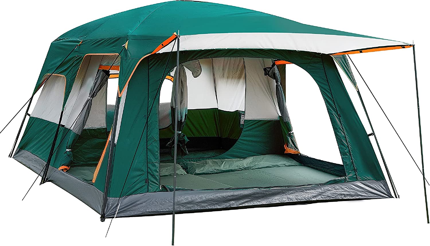WOQI 二部屋特大屋外キャンプテント 6～10人用 防水屋 - Outdoor Furniture Luxury のレビューと価格